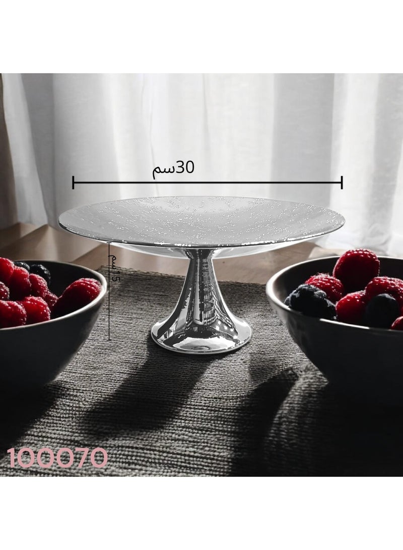 صحن حلاوة بقاعدة منقوش كبير 1ك.